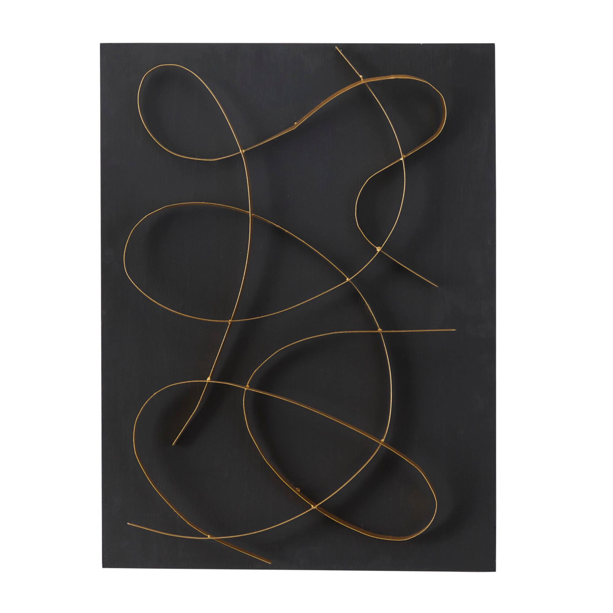 CosmoLiving by Cosmopolitan 32" Metal Contemporary Wall Décor